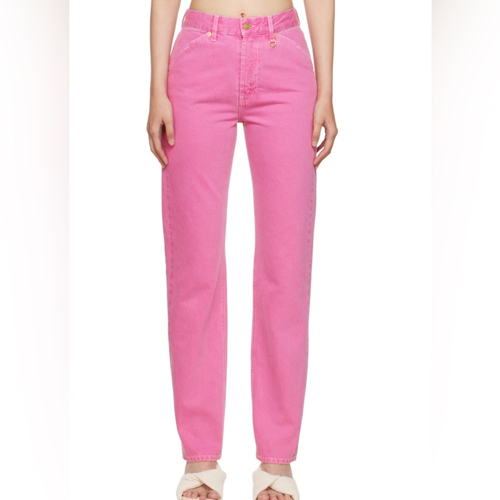 Jacquemus pink denim “Le de Nîmes Yelo”